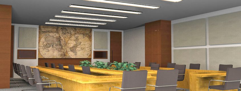 Rendering KoGraf - sala congressi - coverd