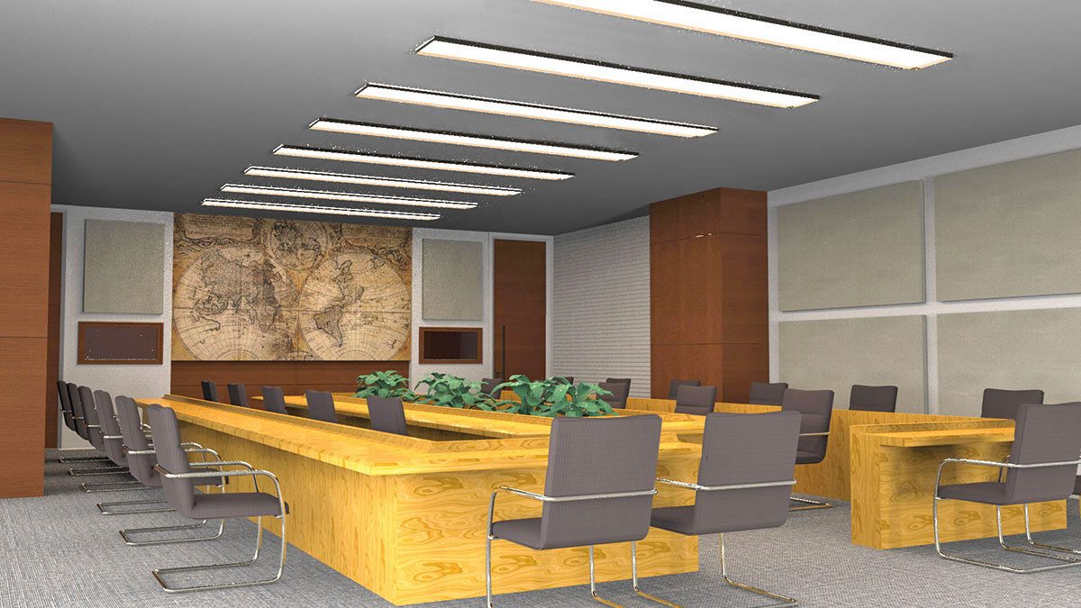 Rendering KoGraf - sala congressi - coverd Rendering KoGraf - sala congressi - coverd