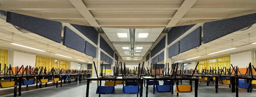 Scuola secondaria Pascoli di Curno (BG) – Isolamento acustico Mensa scolastica